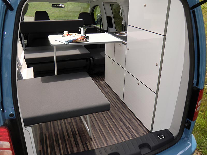 Gedragen foto parachute Volkswagen Caddy Maxi Mini Camper - Mees Mobility Center